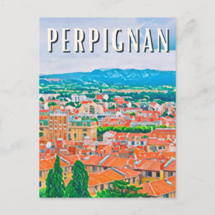 Perpignan Photo Vintage Postcard