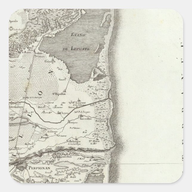 Perpignan Square Sticker (Front)