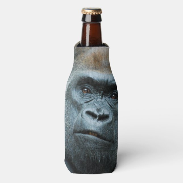 Perplexed Gorilla Bottle Cooler (Bottle Front)