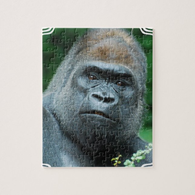Perplexed Gorilla Jigsaw Puzzle (Vertical)
