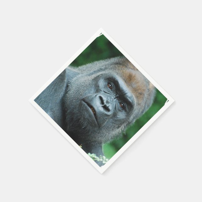 Perplexed Gorilla Paper Napkins (Corner)