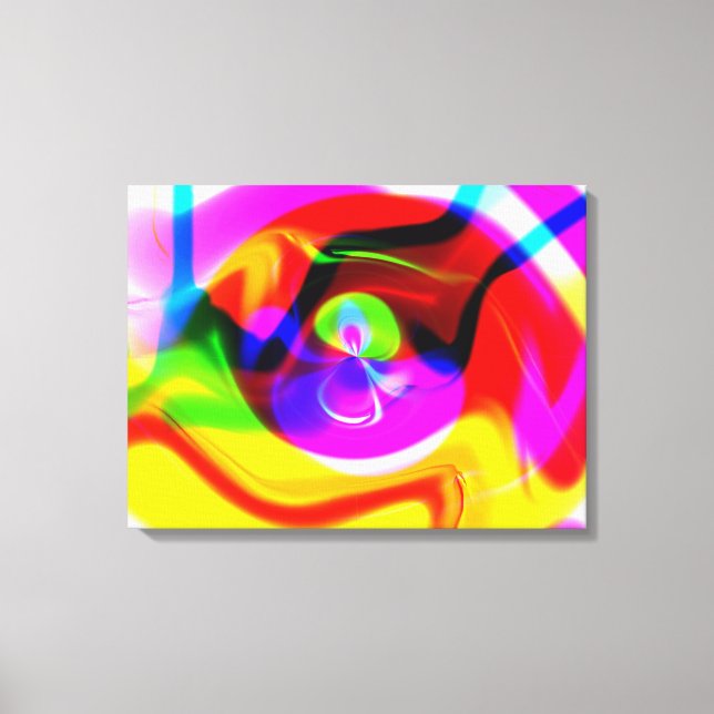 "Perplexing Vortex" Wrapped Canvas Print (Front)