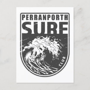Perranporth Surf Club England Emblem Postcard