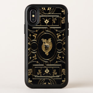 Perreault Old Book Unique Victorian Monogram OtterBox Symmetry iPhone XS Case