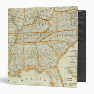 Perrine's New Topographical War Map 3 Ring Binder