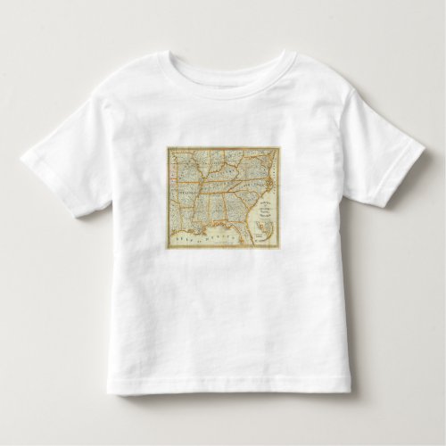 Perrines New Topographical War Map Toddler T_shirt