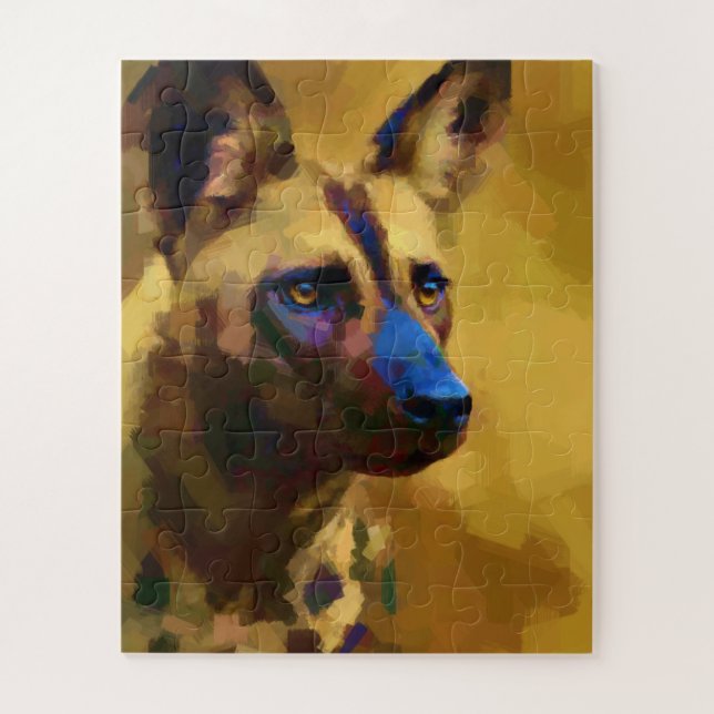 Perro Salvaje Africano Jigsaw Puzzle (Vertical)