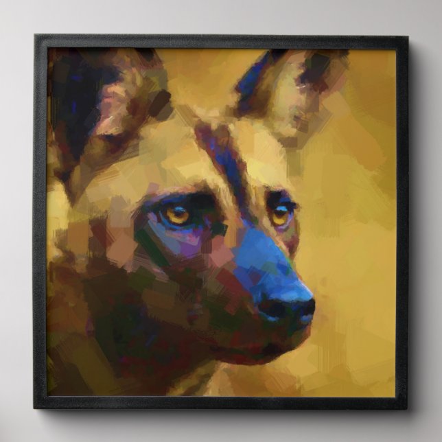 Perro Salvaje Africano Peel And Stick Photo Tile (Front Set)