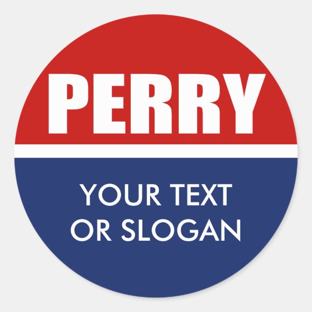 PERRY 2012 CLASSIC ROUND STICKER (Front)