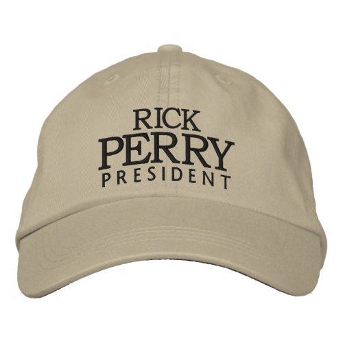 PERRY for President 2012 Embroidered Baseball Hat