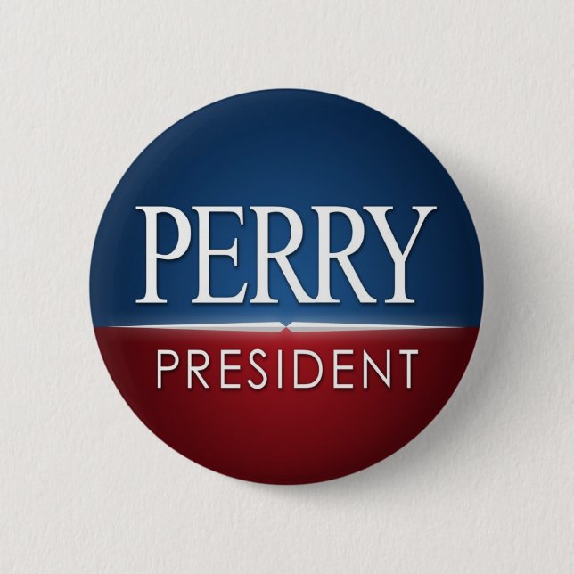 Perry for President Pinback Button (Front)