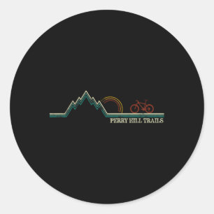 Perry Hill Waterbury, Vermont Mountain Biking  Classic Round Sticker