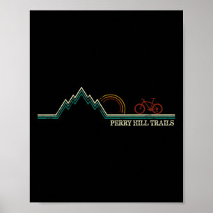 Perry Hill Waterbury, Vermont Mountain Biking Poster