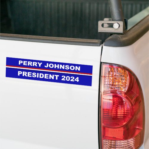 Perry Johnson President 2024  Bumper Sticker