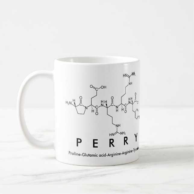 Perry peptide name mug (Left)