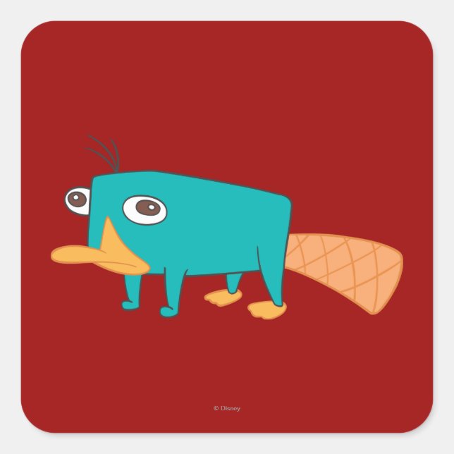 Perry the Platypus Square Sticker (Front)