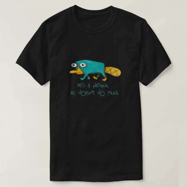 Perry the Platypus v2.0 Fitted T-Shirt (Design Front)