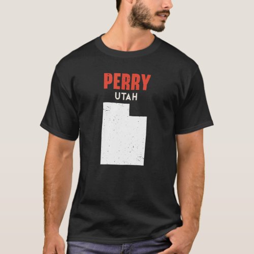 Perry Utah USA State America Travel Utahan T_Shirt