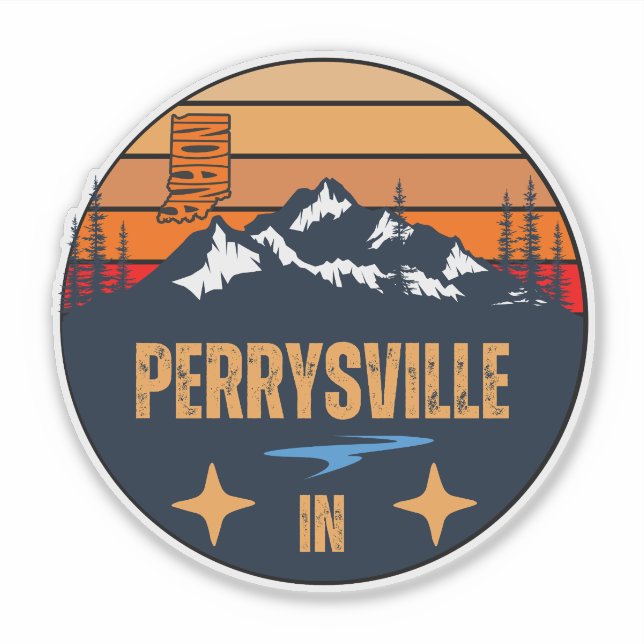 Perrysville, Indiana Sticker (Front)