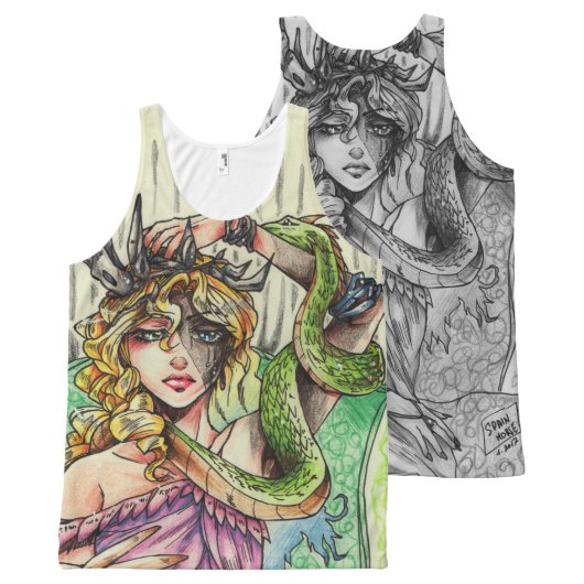 Persefone all over print shirt (Front and Back)