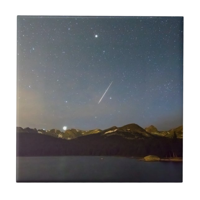 Perseid Meteor Shower Indian Peaks Tile (Front)