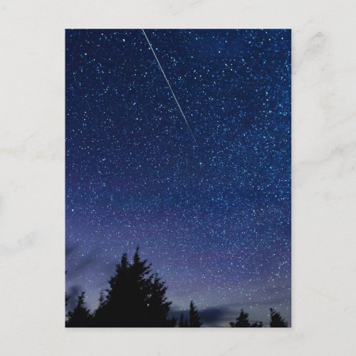 Perseid Meteor Shower Semi_Gloss Postcard