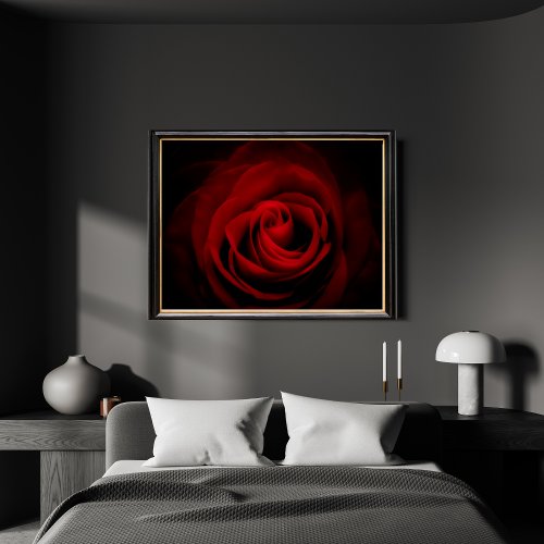 Persephone Dark Red Rose Fine Art Print