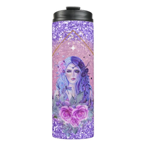 Persephone goddess art by Renee Thermal Tumbler