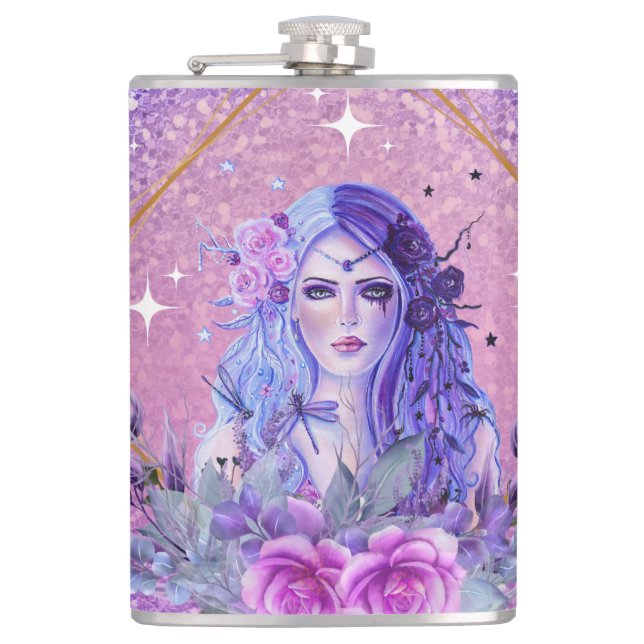 Persephone goddess art by Renee Thermal Tumbler Flask (Front)