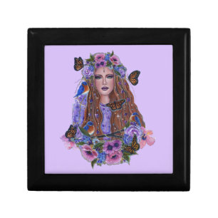 Persephone goddess spring butterflies by Renee L Gift Box