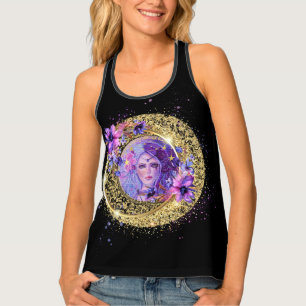 Persephone goddess with moon by Renee Tank Top