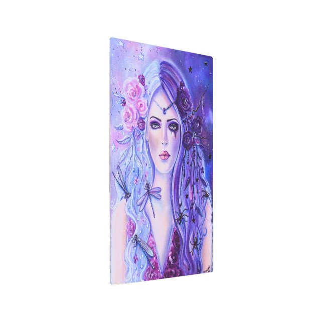 Persephone Greek mythology metal wall art by Renee (Angled)