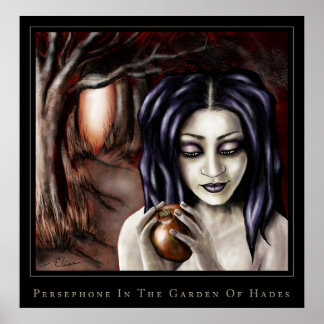persephone in the garden of hades poster