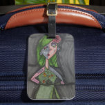 Persephone, Queen of the Underworld Luggage Tag<br><div class="desc">Change is not always welcomed, but is often necessary to help bring about transformation. While Persephone is able to return from the underworld to earth, many times new beginnings mean letting go of the past completely. Transitioning into a new epoch of your life can be an opportunity to sweep away...</div>