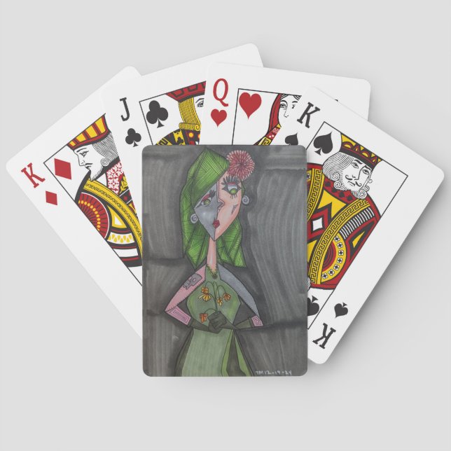 Persephone, Queen of the Underworld Poker Cards (Back)