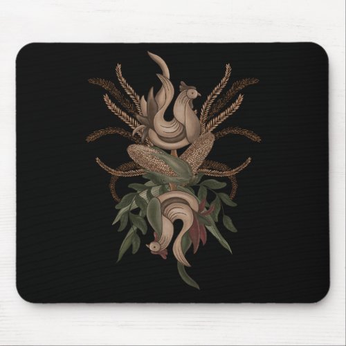 Persephoneâs Cockerel Harvest Cycle Mouse Pad