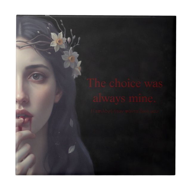 Persephone’s Sovereignty Ceramic Tile (Front)
