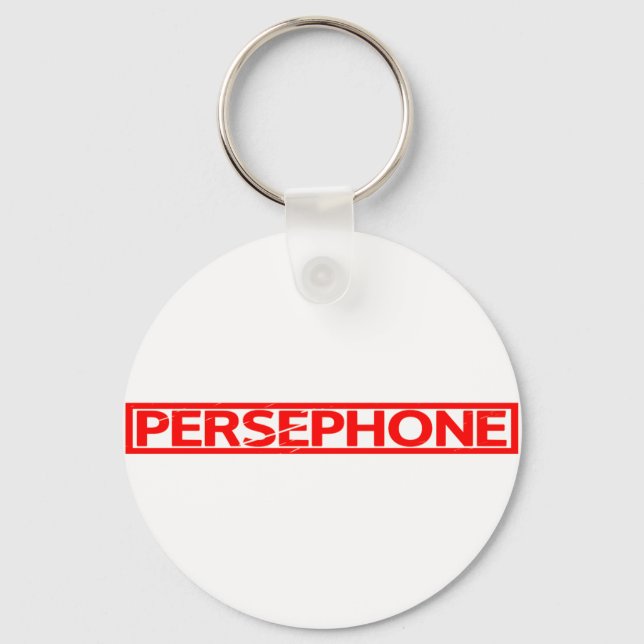 Persephone Stamp Keychain (Front)