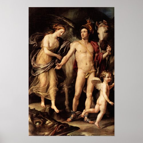 Perseus and Andromeda by Mengs Poster