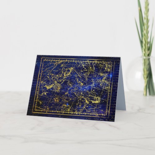 perseus and andromeda constellation greeting card