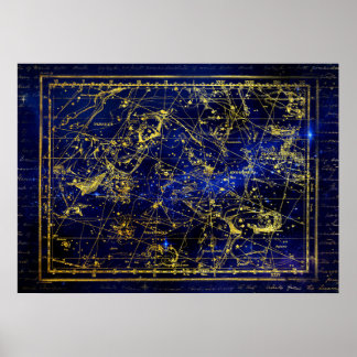 perseus and andromeda constellation poster