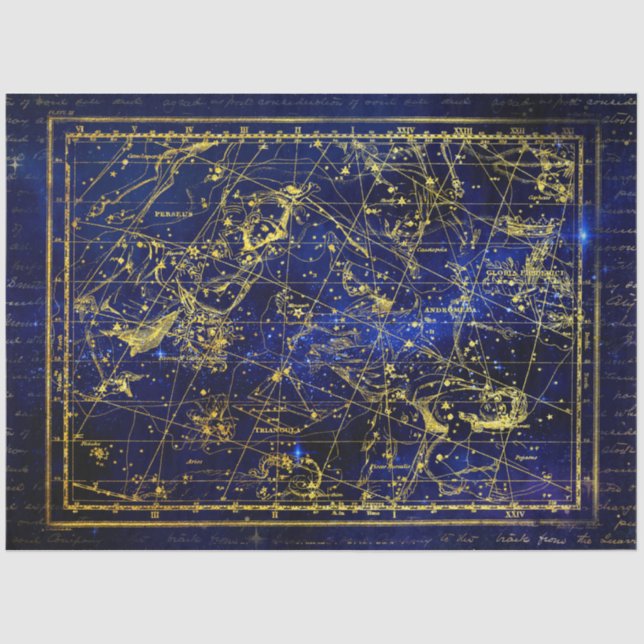 perseus and andromeda constellation tissue paper (Front)