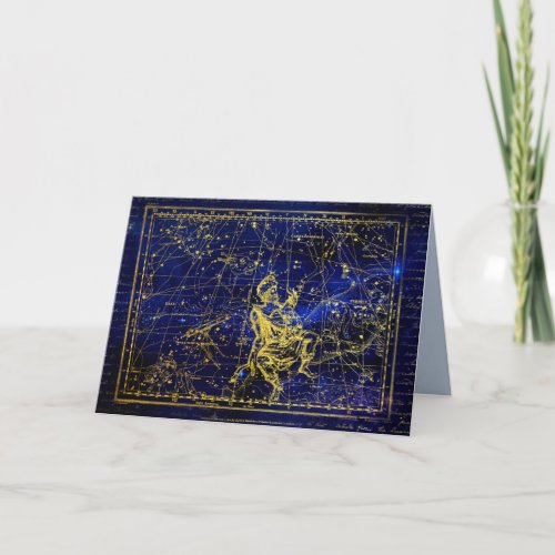 perseus constellation greeting card