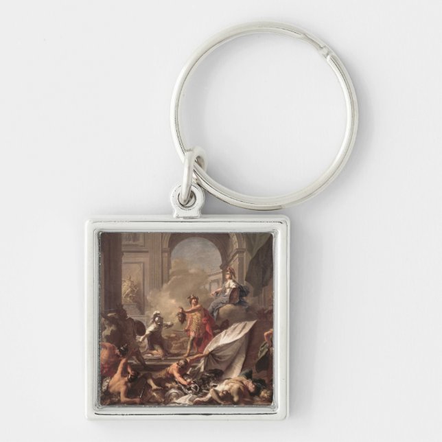 Perseus, under the protection of Minerva Keychain (Front)