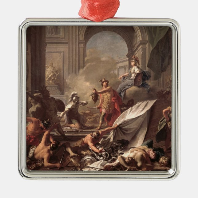 Perseus, under the protection of Minerva Metal Ornament (Front)