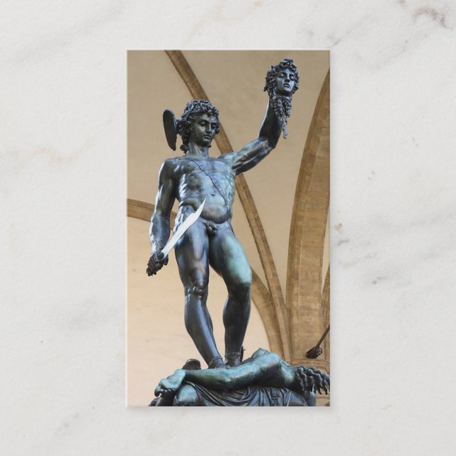 perseus with the head of medusa business card (Front)