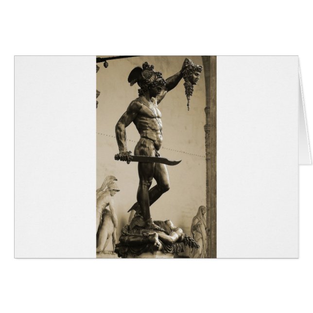 Perseus with the head of Medusa Cards (Front Horizontal)