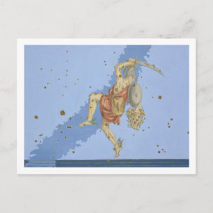 Perseus with the head of Medusa, from 'Uranometria Postcard