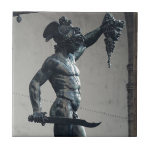 Perseus With The Head Of Medusa Tile