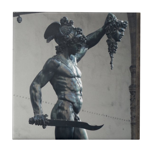 Perseus With The Head Of Medusa Tile (Front)